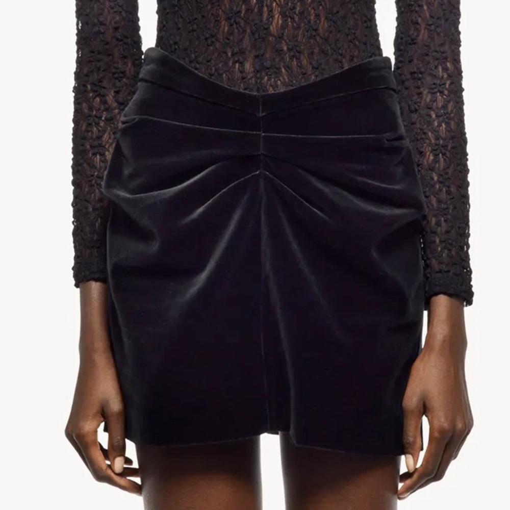 Zara Velvet Mini Skirt